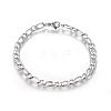 Tarnish Resistant 304 Stainless Steel Figaro Chain Bracelets BJEW-E369-08P-1