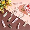 HOBBIESAY 20Pcs Natural Mixed Quartz Pendants FIND-HY0001-27-4