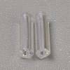 300Pcs Transparent Glass Round Bugle Beads GLAA-WH0015-74B-2