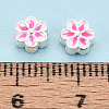 925 Sterling Silver Enamel Beads STER-T008-35A-4
