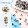 10Pcs Alloy Rhinestone European Beads CPDL-YW0001-02A-3