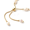 Adjustable Natural Pearl Beads Slider Bracelets BJEW-JB06531-02-6