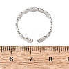 304 Stainless Steel Cuff Ring Components STAS-P452-01P-2