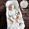 Polyester Baby Monthly Milestone Blanket for Boy and Girl AJEW-WH0405-002-4
