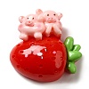 Animal Pig Theme Opaque Resin Decoden Cabochons CRES-B020-01E-1