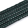 Opaque Solid Color Glass Beads Strands GLAA-N026-2x4mm-10-1