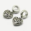 304 Stainless Steel European Dangle Pendants STAS-A032-077AS-2