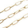 Ion Plating(IP) 304 Stainless Steel Paperclip Chains CHS-F010-01B-G-01-2