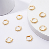 Brass Huggie Hoop Earring Findings KK-BC0006-25G-NF-5