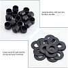 CHGCRAFT 20Pcs Flat Round ABS Plastic Washers FIND-CA00004-79-5