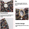 Bowknot Polyester Brooches for Backpack Clothes JEWB-WH20006-10B-5