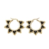 Glass Beaded Hoop Earrings EJEW-MZ00750-5