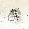 Natural Green Aventurine Adjustable Rings RJEW-I108-01AS-02-3