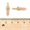 Natural Sunstone Double Terminal Pointed Pendant G-H097-01G-03-3