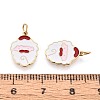 316 Surgical Stainless Steel Enamel Charms X-STAS-S116-388G-2