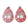 PU Leather Big Pendants FIND-R050-03E-1