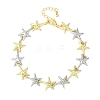 Brass Link Chain Bracelets for Women BJEW-G762-01GP-04-4