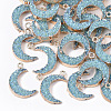 Druzy Resin Pendants X-RESI-S383-009-A02-1