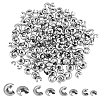 DICOSMETIC 240Pcs 4 Style 304 Stainless Steel Crimp Beads Covers STAS-DC0015-59-1