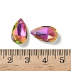 Faceted Teardrop Glass Pendants GLAA-O008-A31-3