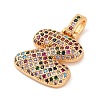 Brass Micro Pave Cubic Zirconia Pendants KK-C076-29Z-G02-2