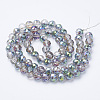 Electroplat Glass Beads Strands X-EGLA-Q092-8mm-B01-2