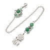 Round Natural Green Aventurine Dowsing Pendulums G-M447-07P-09-1