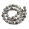 Natural Dalmatian Jasper Beads Strands X-G-N326-100-02-2