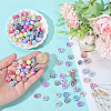 300Pcs Opaque Acrylic European Beads MACR-PA0001-66-3