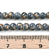 Baking Paint Glass Beads Strands DGLA-N010-4mm-09-4
