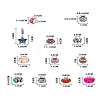 Alloy Rhinestone European Beads MPDL-TA0001-01-9
