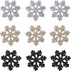 Fingerinspire Christmas Snowflake Rhinestone Patches DIY-FG0001-72-1