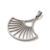 Non-Tarnish 304 Stainless Steel Pendants STAS-O005-11P-2