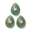Natural Green Aventurine Pendants G-K371-03I-1