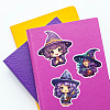 50Pcs Witch PVC Waterproof Self-adhesive Cartoon Stickers PW-WG21209-01-3