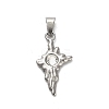 304 Stainless Steel Star Pendants STAS-Q343-02A-P-1