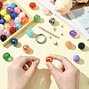 Round Opaque Acrylic Beads Kit OACR-CJC0002-05B-4