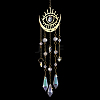1Pc Metal Moon Hanging Ornaments AJEW-CN0004-04A-1