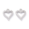 Rack Plating Brass Micro Pave Cubic Zirconia Charms X-ZIRC-C026-08P-1