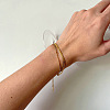 Double Layer Stainless Steel Snake Chain Anklets WG0E2ED-03-2