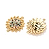 Brass Micro Pave Colorful Cubic Zirconia Connector Charms CU-CBA4579-04G-A-3