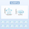 120Pcs Transparent Acrylic Beads TACR-SP0001-11C-2