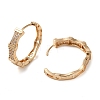 Brass Micro Pave Cubic Zirconia Hoop Earrings EJEW-M238-82KCG-2