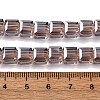 Electroplate Glass Beads Strands EGLA-H108-01A-PL03-2