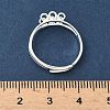 Adjustable Brass Finger Ring Trays for Hanging Pendant KK-K414-03B-S-3