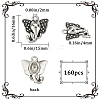 160Pcs Tibetan Style Zinc Alloy Elephant Head Charms FIND-SC0007-97-2