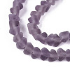 Frosted Transparent Glass Beads X1-GLAA-N016-4mm-02-3