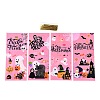 50Pcs Halloween Theme Rectangle Plastic Cookies Bags ABAG-H113-03B-1