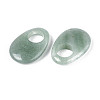 Natural Green Aventurine Large Hole Pendants G-N348-06B-05-2