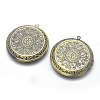 Brass Locket Pendants X-KK-F717-21AB-NR-1